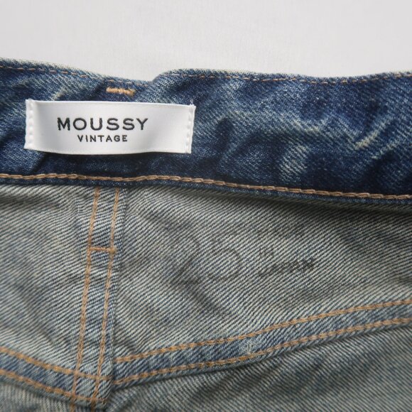 Moussy Vintage Womens Sayville Boys Jeans Mid Rise Straight Size 25 - Picture 8 of 13